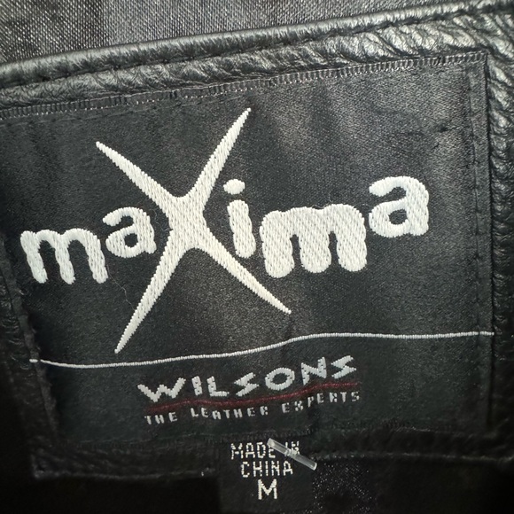 Vintage Wilson’s Maxima Leather Moto Jacket - Picture 4 of 8